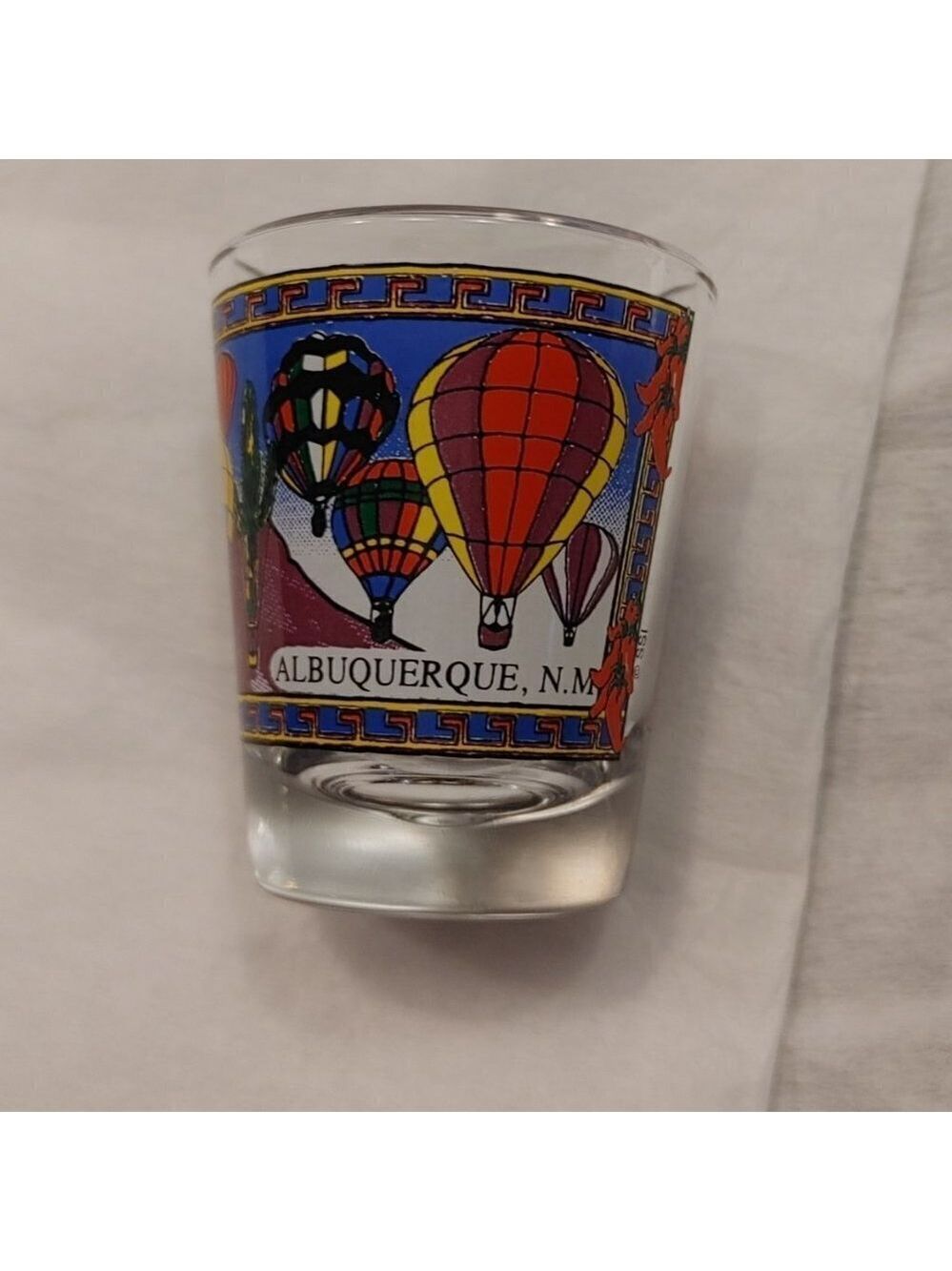 Albuquerque New Mexico Shot Glass Hot Air Balloons